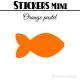 32 Poissons 5 cm - Stickers mini gommettes