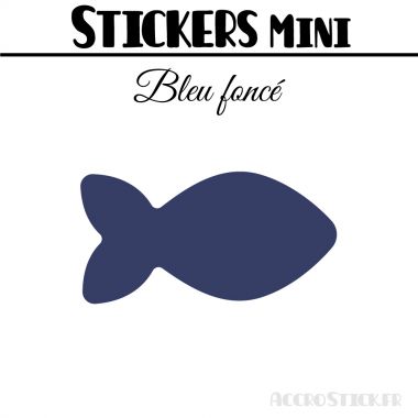 24 Poissons 6 cm - Stickers mini gommettes