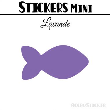 24 Poissons 6 cm - Stickers mini gommettes