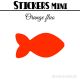24 Poissons 6 cm - Stickers mini gommettes