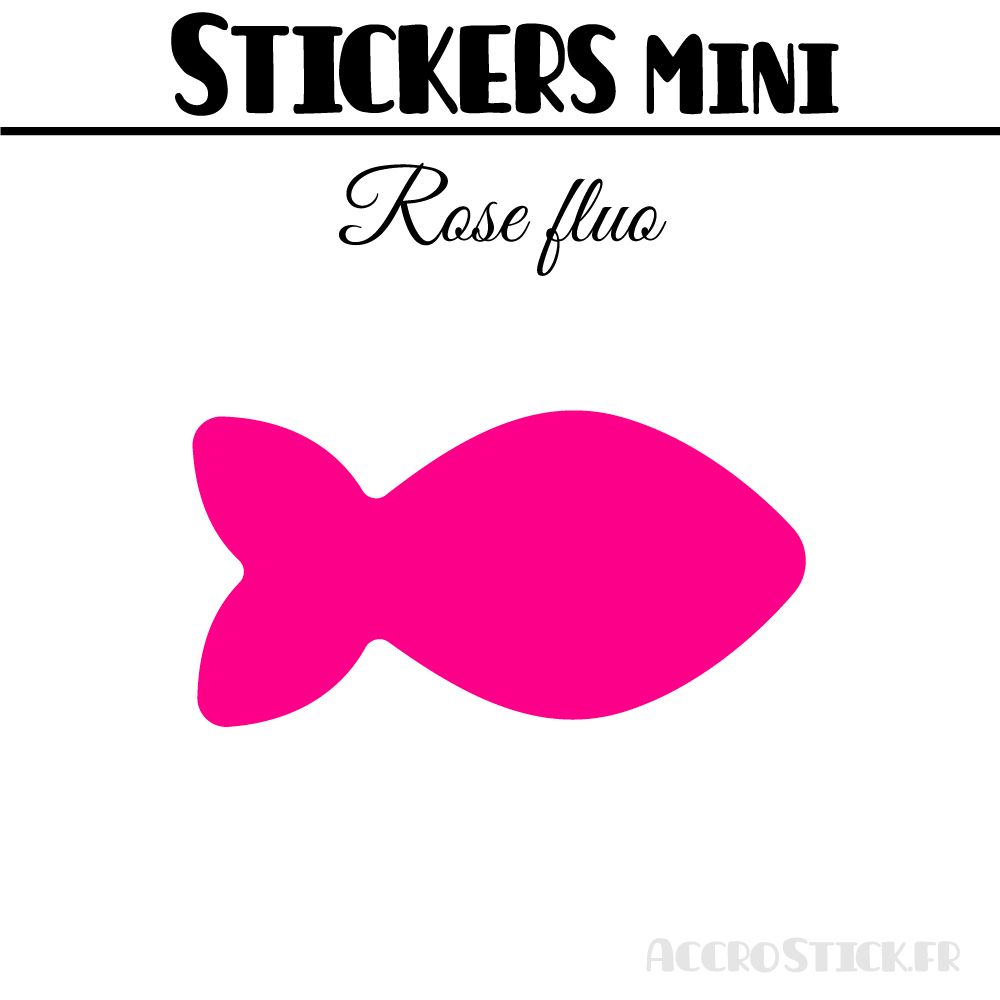 24 Poissons 6 cm - Stickers mini gommettes