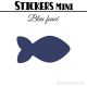 24 Poissons 7 cm - Stickers mini gommettes