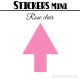 288 Flèches 1,2 cm - Stickers mini gommettes