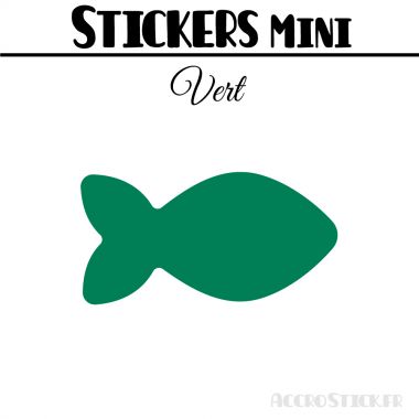 24 Poissons 7 cm - Stickers mini gommettes