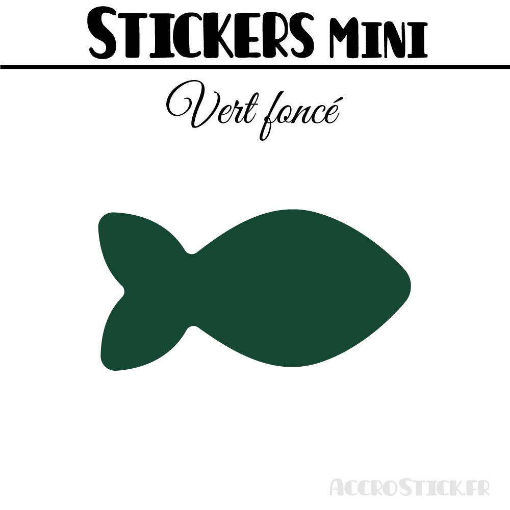 24 Poissons 7 cm - Stickers mini gommettes