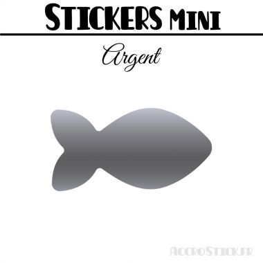 8 Poissons 8 cm - Stickers mini gommettes