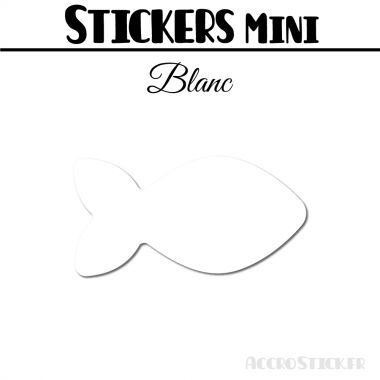 8 Poissons 8 cm - Stickers mini gommettes