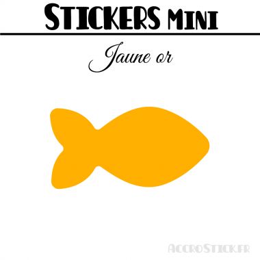 8 Poissons 8 cm - Stickers mini gommettes