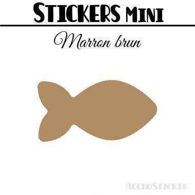 8 Poissons 8 cm - Stickers mini gommettes