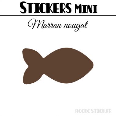 8 Poissons 8 cm - Stickers mini gommettes