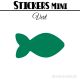 8 Poissons 8 cm - Stickers mini gommettes