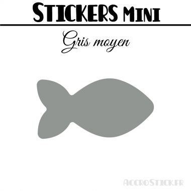 8 Poissons 9 cm - Stickers mini gommettes