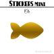 8 Poissons 9 cm - Stickers mini gommettes
