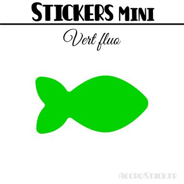 8 Poissons 9 cm - Stickers mini gommettes