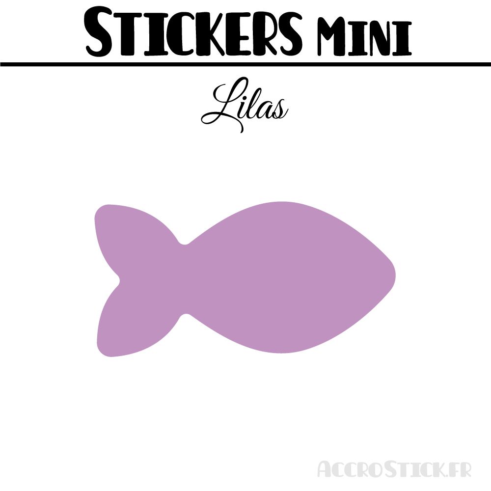 8 Poissons 10 cm - Stickers mini gommettes