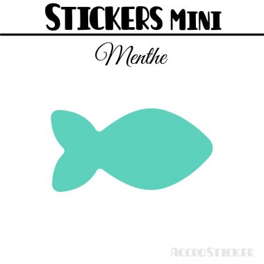 8 Poissons 10 cm - Stickers mini gommettes