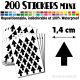 200 Flèches 1,4 cm - Stickers mini gommettes