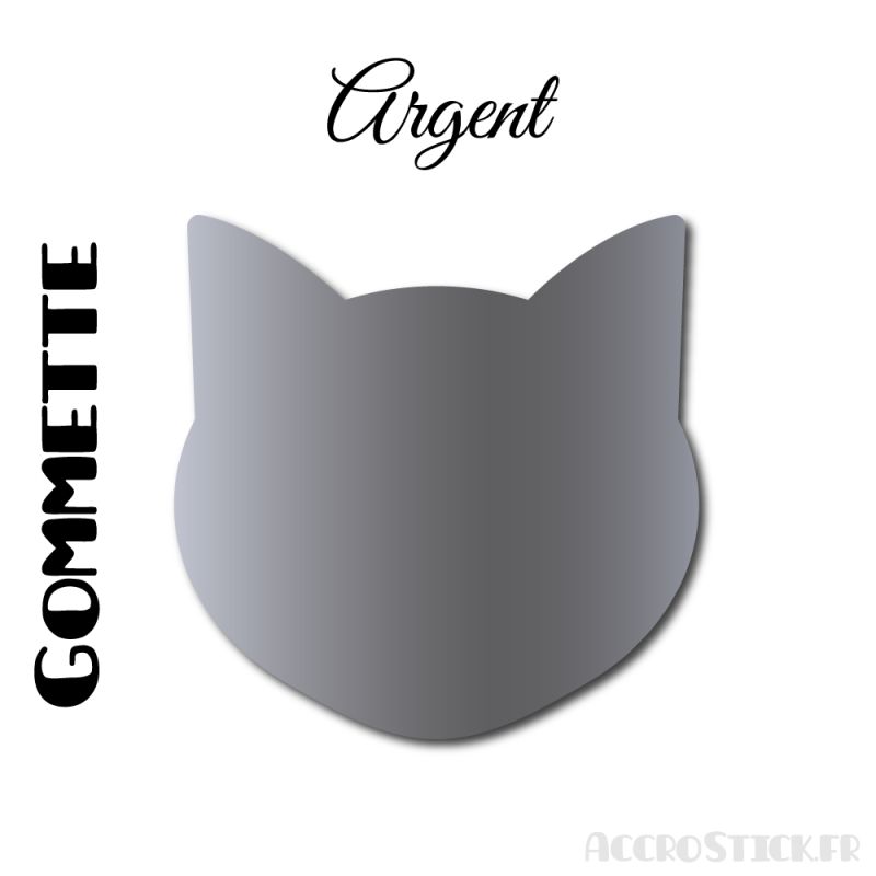 8 stickers Chat de 6 cm - Stickers étiquettes gommettes