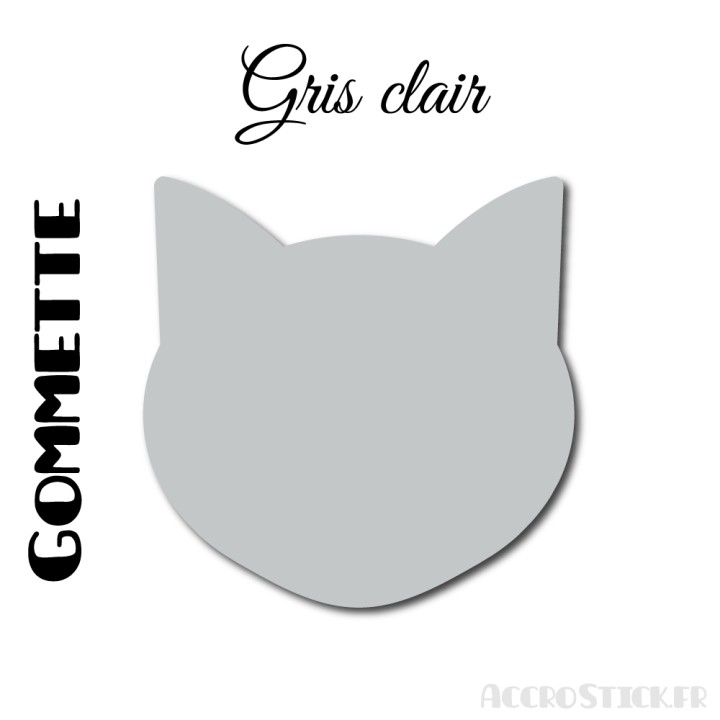 8 stickers Chat de 6 cm - Stickers étiquettes gommettes