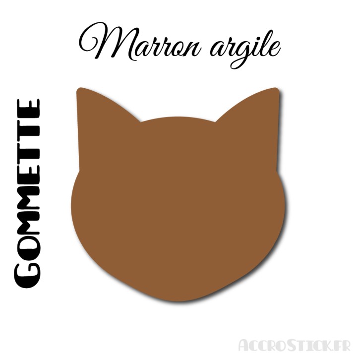 8 stickers Chat de 6 cm - Stickers étiquettes gommettes