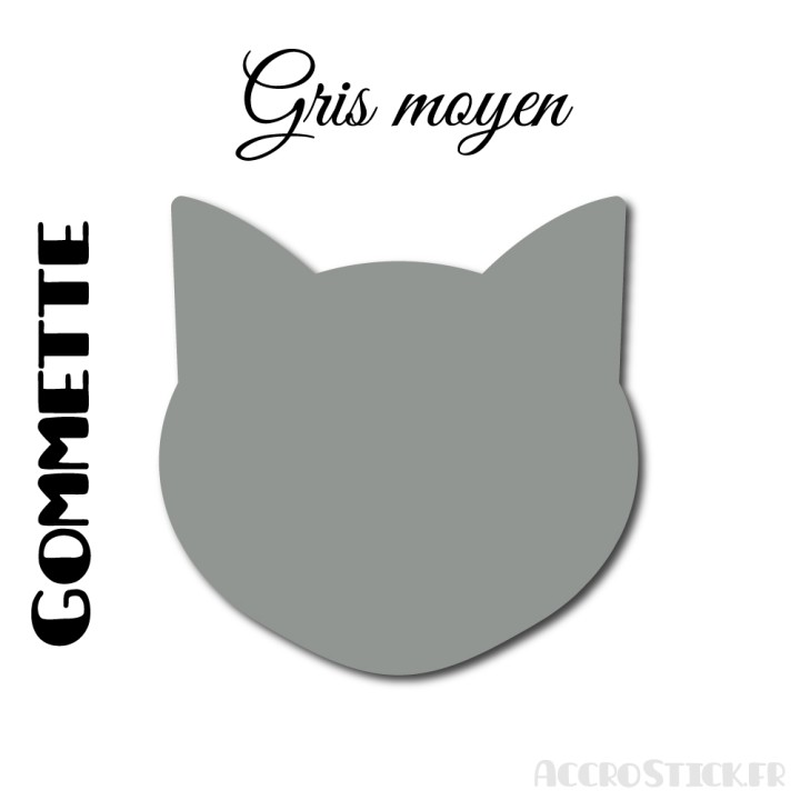 8 stickers Chat de 7 cm - Stickers étiquettes gommettes
