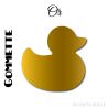 192 stickers Canard 1.6 cm - Stickers étiquettes gommettes