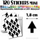 120 Flèches 1,8 cm - Stickers mini gommettes