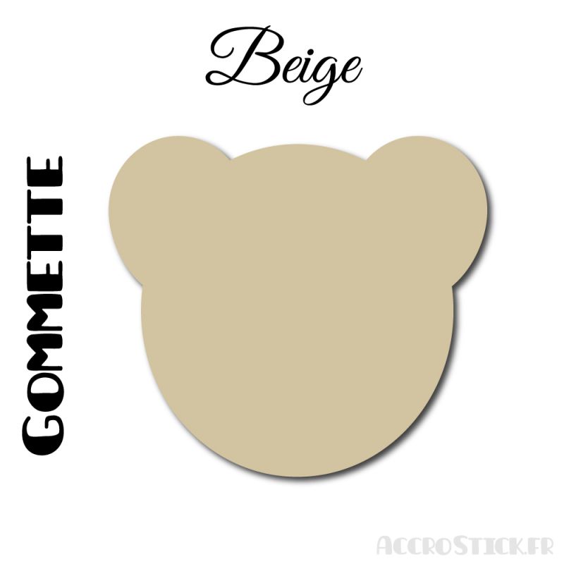 8 gommettes Ours 6 cm - Stickers polyvalents