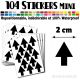 104 Flèches 2 cm - Stickers mini gommettes
