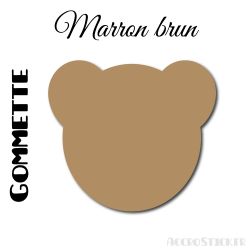 8 gommettes Ours 7 cm - Stickers polyvalents