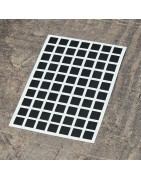 560 Carrés 0,8 cm - Stickers mini gommettes