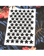488 étoiles 1 cm - Stickers mini gommettes à découvrir