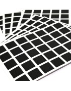 280 Carrés 1,2 cm - Stickers mini gommettes