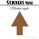 40 Flèches 3 cm - Stickers mini gommettes
