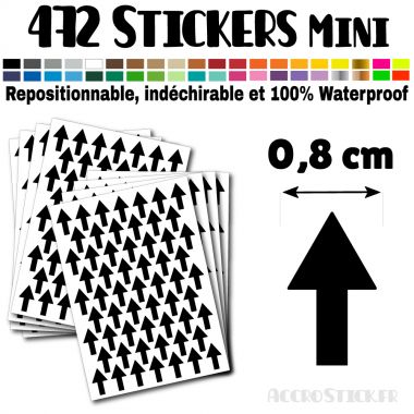 472 Flèches 0,8 cm - Stickers mini gommettes