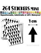 264 Flèches 1 cm - Stickers mini gommettes