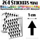 264 Flèches 1 cm - Stickers mini gommettes