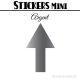 64 Flèches 2 cm - Stickers mini gommettes