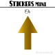 64 Flèches 2 cm - Stickers mini gommettes