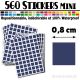 560 Carrés 0,8 cm - Stickers mini gommettes