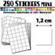 280 Carrés 1,2 cm - Stickers mini gommettes
