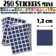 280 Carrés 1,2 cm - Stickers mini gommettes