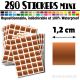 280 Carrés 1,2 cm - Stickers mini gommettes