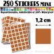 280 Carrés 1,2 cm - Stickers mini gommettes