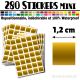 280 Carrés 1,2 cm - Stickers mini gommettes