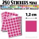 280 Carrés 1,2 cm - Stickers mini gommettes