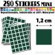 280 Carrés 1,2 cm - Stickers mini gommettes