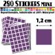 280 Carrés 1,2 cm - Stickers mini gommettes