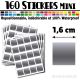 160 Carrés 1,6 cm - Stickers mini gommettes