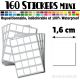 160 Carrés 1,6 cm - Stickers mini gommettes